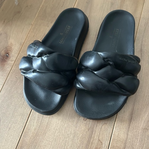 Black Braided Sandals - Picture 2 of 3